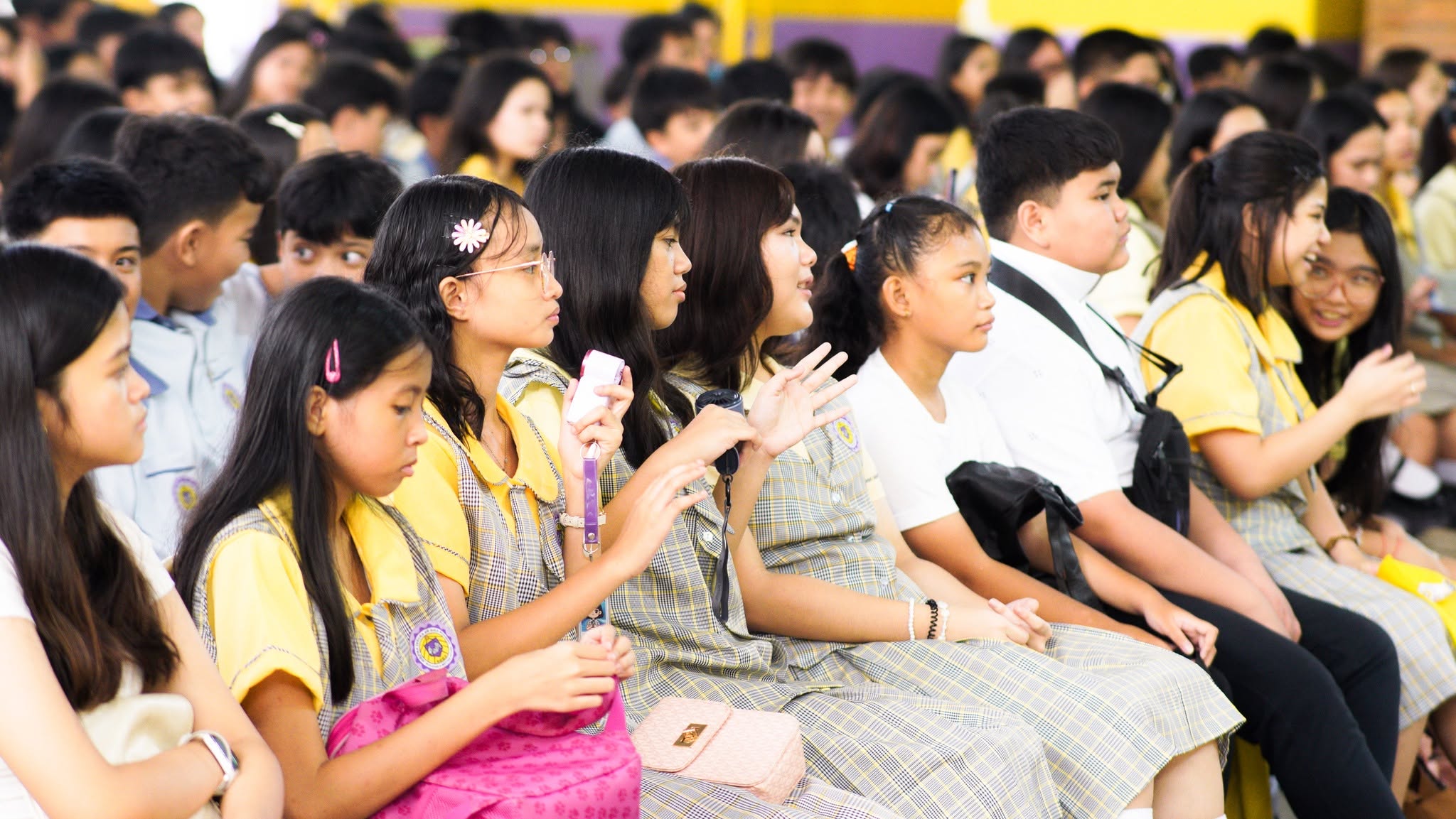 NSDGA students participating in a school community gathering